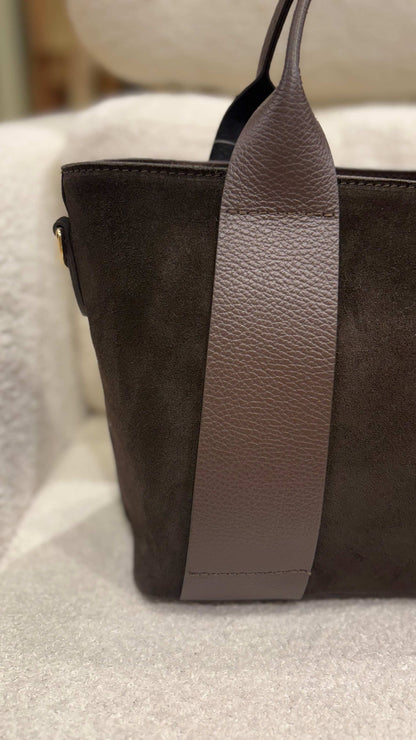 Borsa scamosciata