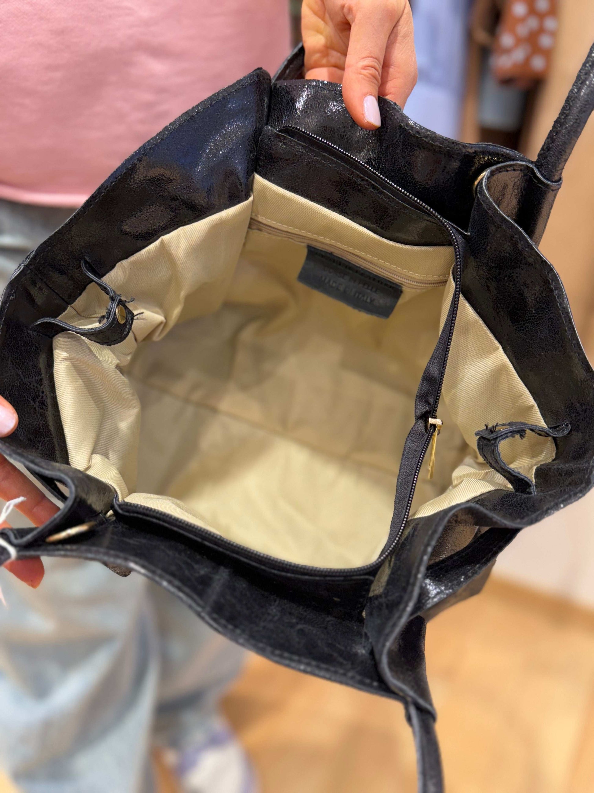 borsa in vera pelle