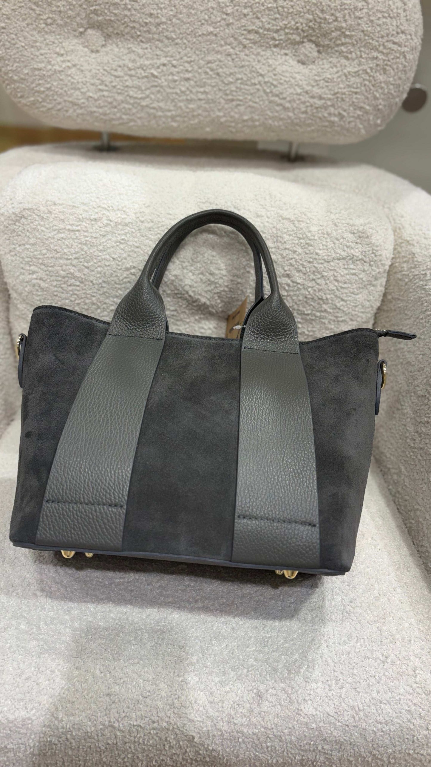 Borsa scamosciata