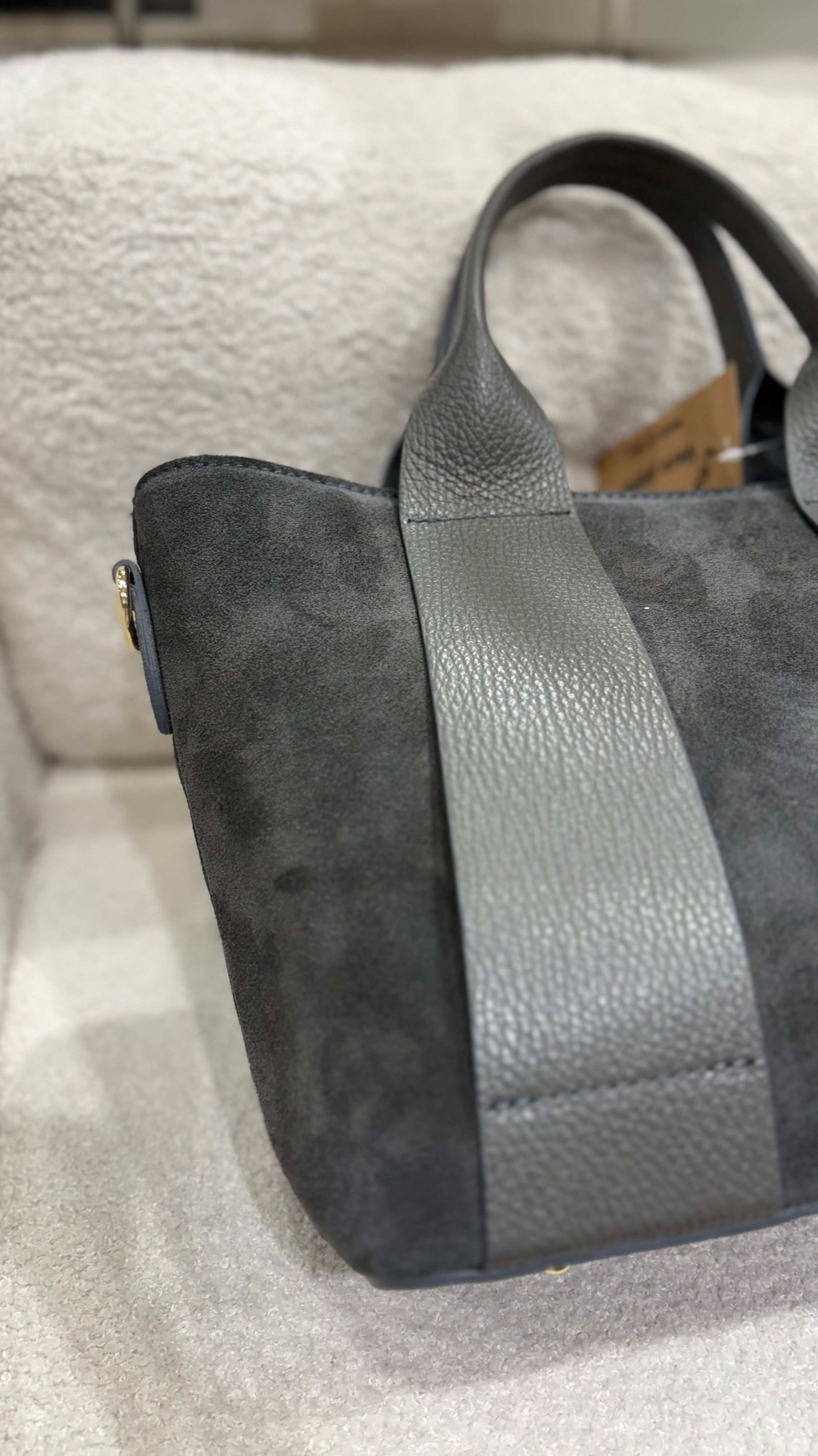 Borsa scamosciata